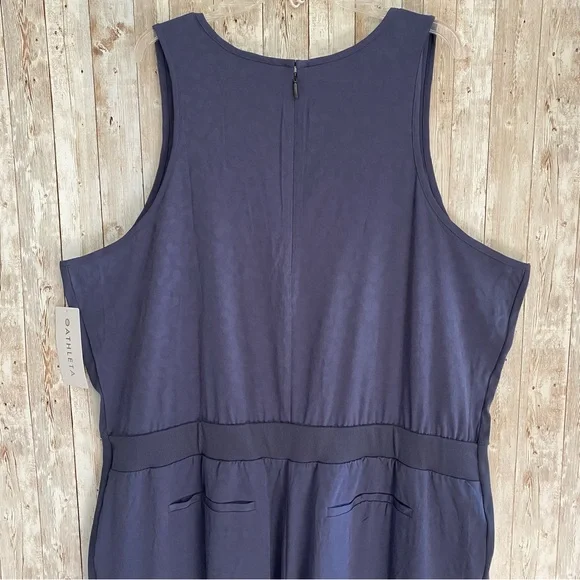 Athleta Brooklyn Textured Jumpsuit Size 24 NWT - Picture 6 of 7